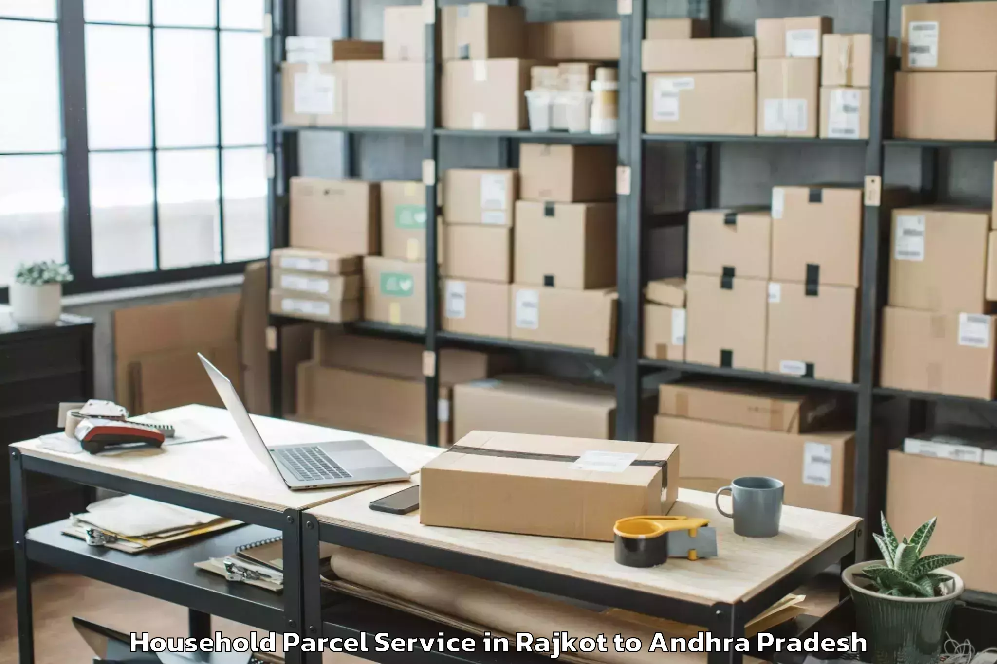 Professional Rajkot to Chirala Household Parcel